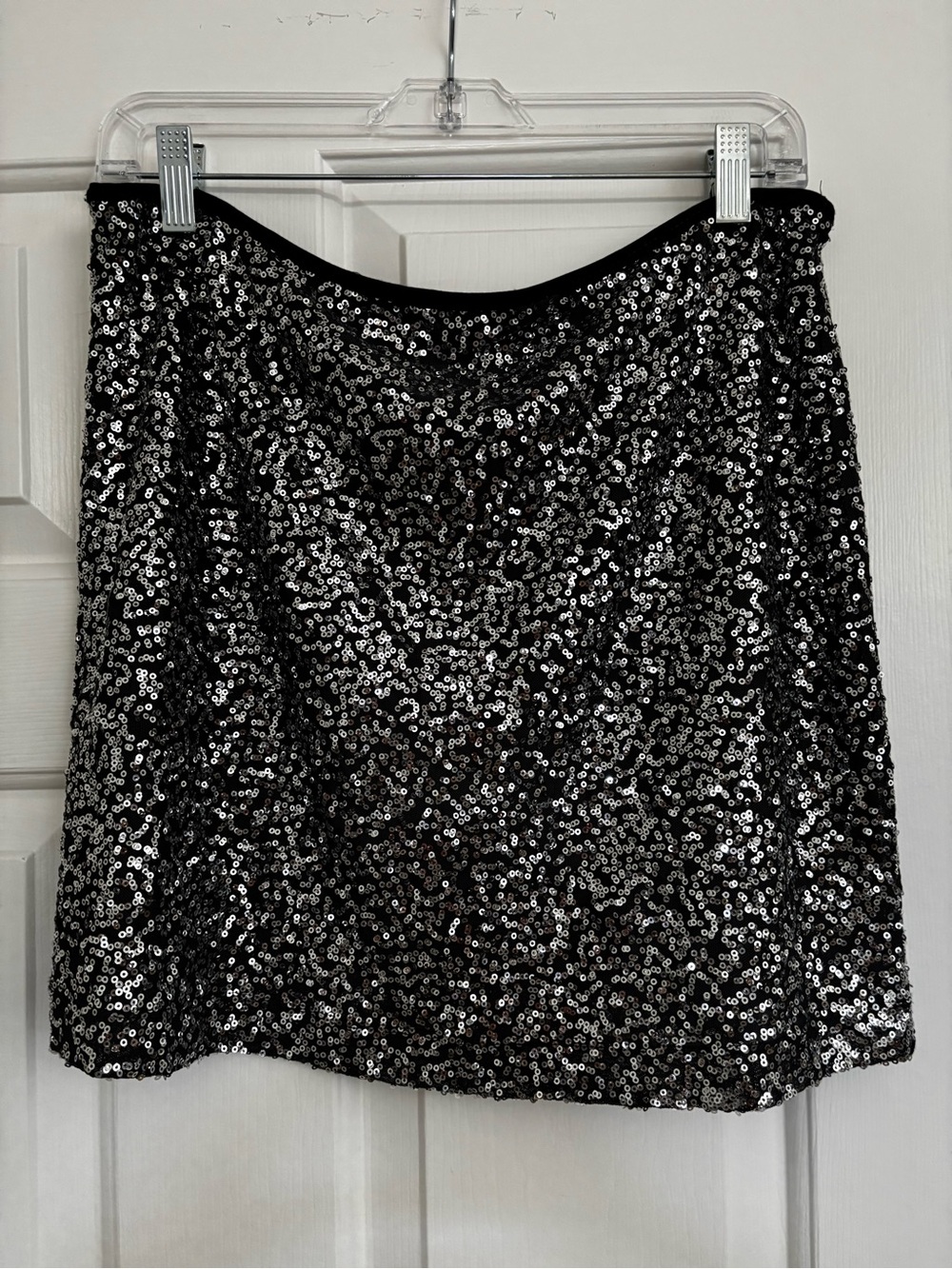 Wet Seal Y2K Black Sequin Mini Skirt